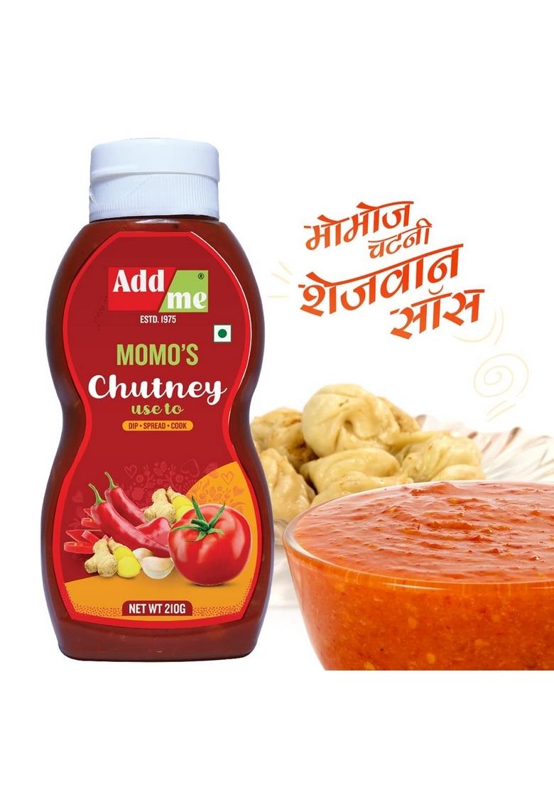 Add Me Home Made Momo'S Chutney 210Gm Spicy Red Schezwan Chilli Garlic Tomato Sauce Chatni 210 G | Handmade Tamatar Ketchup