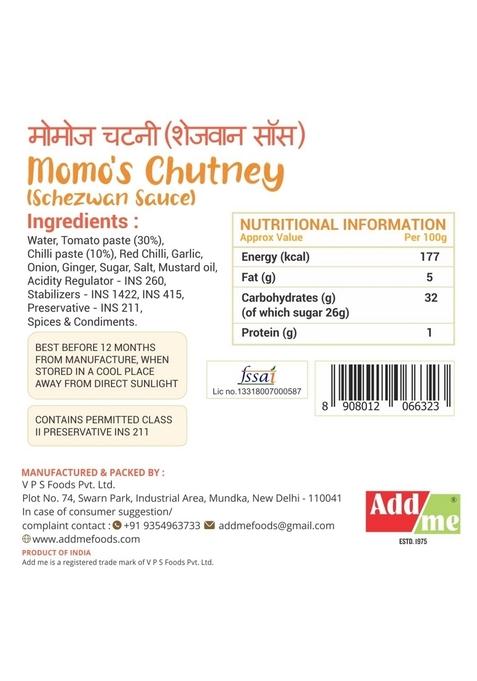 Add Me Home Made Momo'S Chutney 210Gm Spicy Red Schezwan Chilli Garlic Tomato Sauce Chatni 210 G | Handmade Tamatar Ketchup