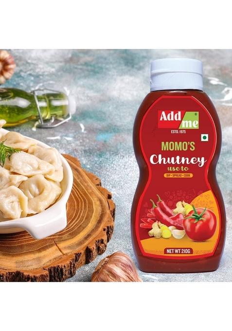 Add Me Home Made Momo'S Chutney 210Gm Spicy Red Schezwan Chilli Garlic Tomato Sauce Chatni 210 G | Handmade Tamatar Ketchup
