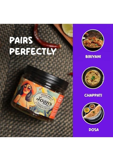 Joan'S Joan’S Sweet Lemon Pickle | Tangy Homemade Recipe Premium Handpicked Lemons Dates 100 Natural No Added Colors Or Flavors 350G