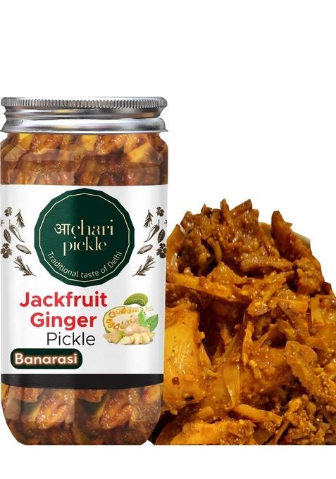 Achari Pickles Banarasi Kathal Adrak Ka Achar I Homemade Tasty Pickle 400 Gm Jackfruit Ginger Organic