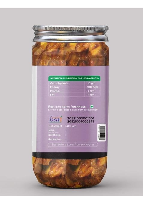 Achari Pickles Banarasi Kathal Adrak Ka Achar I Homemade Tasty Pickle 400 Gm Jackfruit Ginger Organic