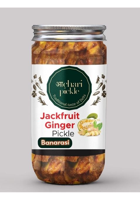 Achari Pickles Banarasi Kathal Adrak Ka Achar I Homemade Tasty Pickle 400 Gm Jackfruit Ginger Organic