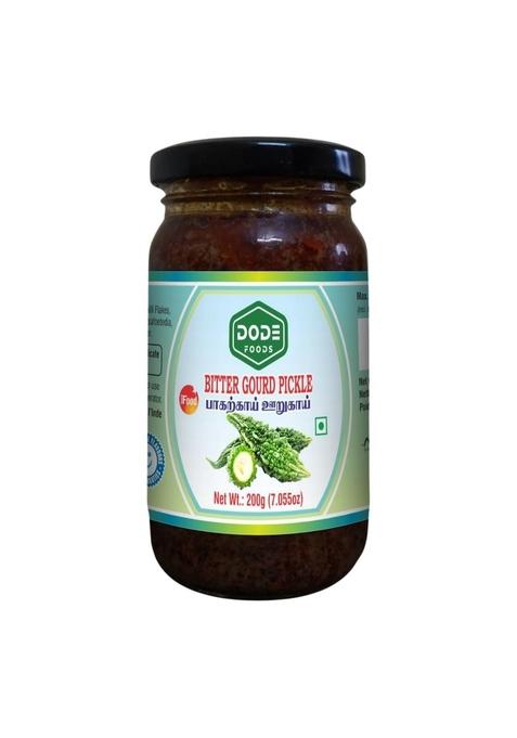 Dode Foods Bitter Gourd Pickle 200G | Traditional South Indian Tangy Spicy Healthy Fiber Rich Authentic Taste Ready To Eat Vegetarian