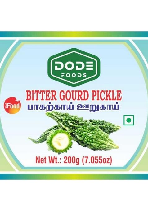 Dode Foods Bitter Gourd Pickle 200G | Traditional South Indian Tangy Spicy Healthy Fiber Rich Authentic Taste Ready To Eat Vegetarian