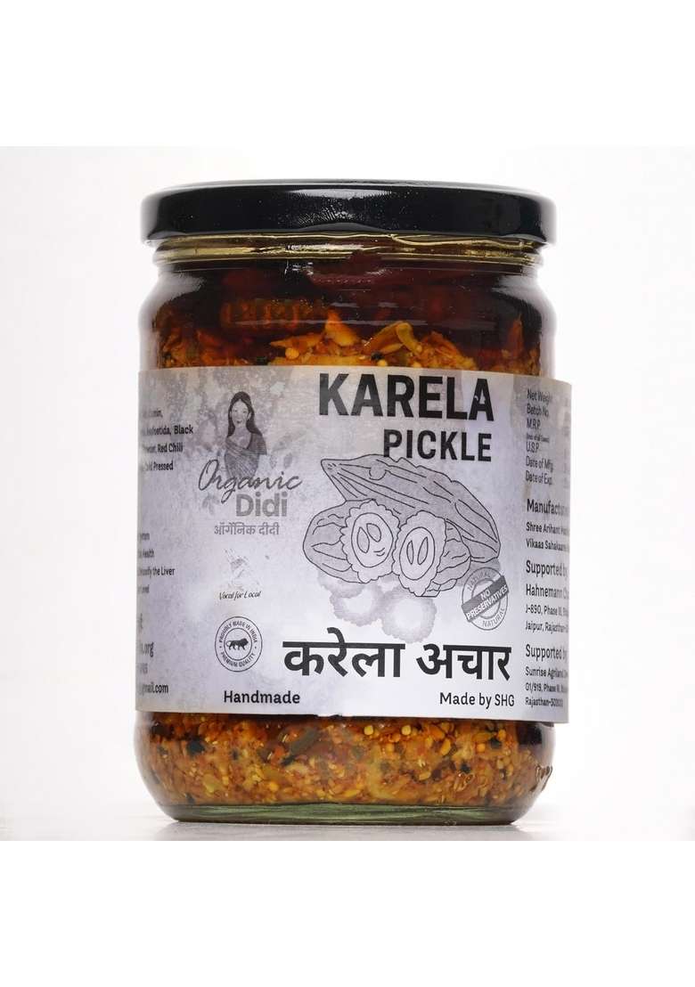 Sunrise Agriland Development Research Pvt Ltd Hand Made Karela Pickle 500 Gm - Indya