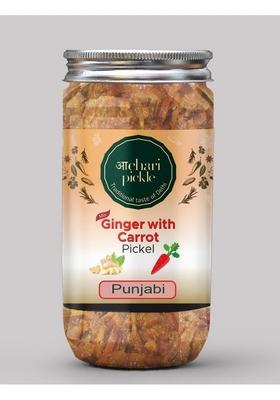 Achari Pickles Ginger With Carrot Mix Pickle Punjabi 400 Gm Ghar Ka Achar