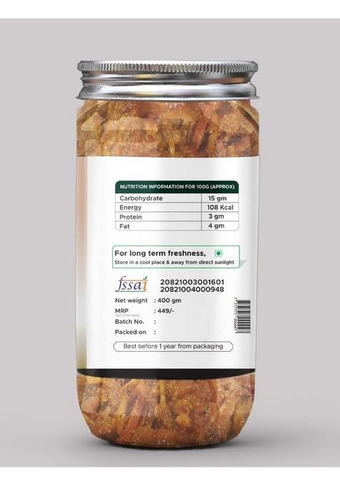 Achari Pickles Ginger With Carrot Mix Pickle Punjabi 400 Gm Ghar Ka Achar
