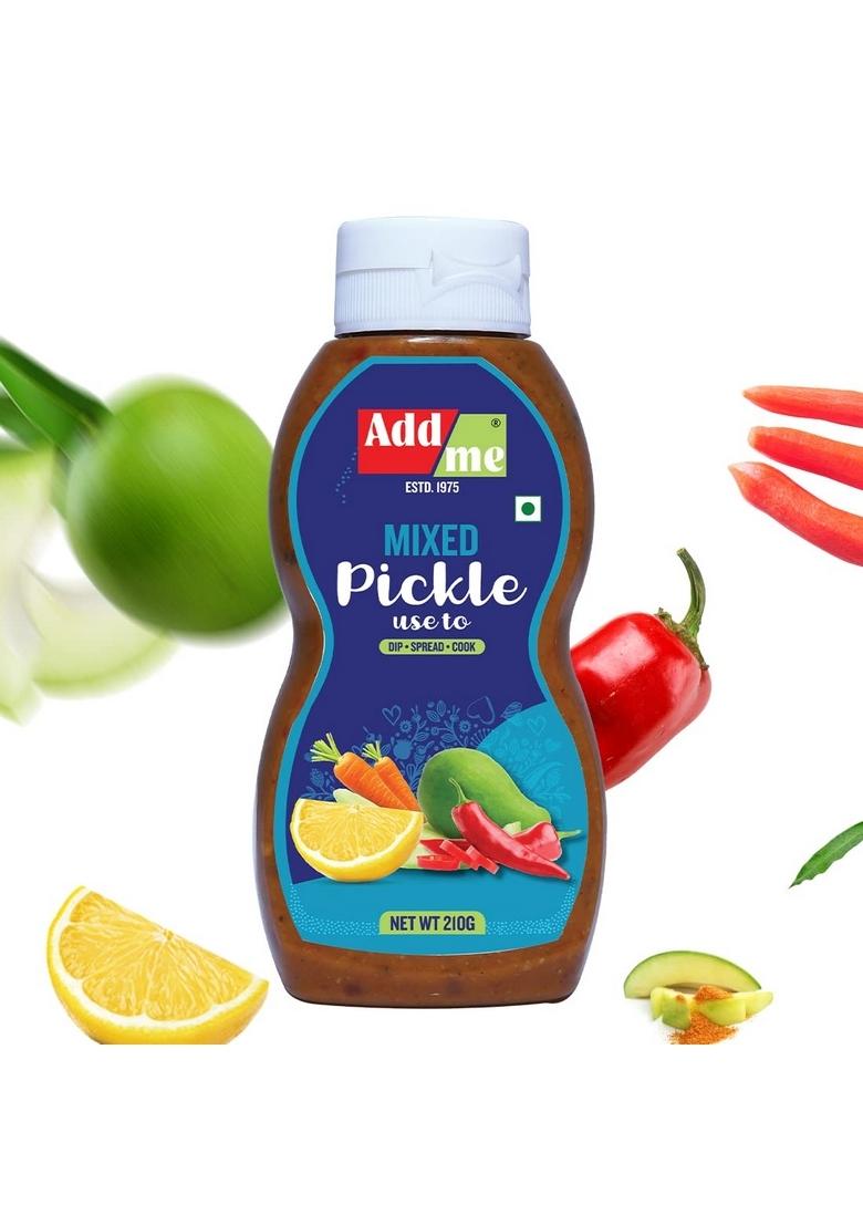 Add Me Home Made Mixed Pickle Chutneys 210Gm Mix Achar Chutney Masala Of Mango Chilli Lemon Ginger Red 210 G