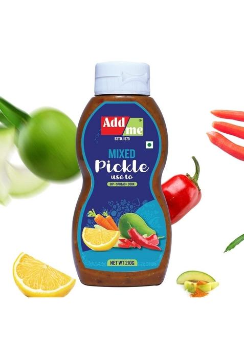 Add Me Home Made Mixed Pickle Chutneys 210Gm Mix Achar Chutney Masala Of Mango Chilli Lemon Ginger Red 210 G