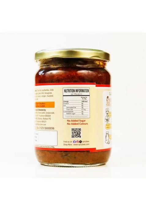 Spizybee Premium Tuna Fish Pickle | Authentic Kerala Style 550G Glass Jar Pack