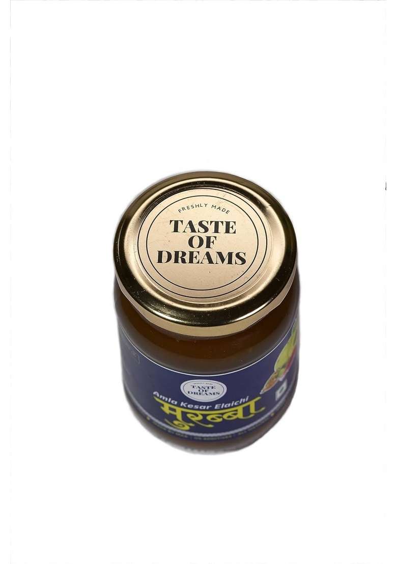Taste Of Dreams Amla Kesar Elaichi Murabba 250G | Fresh Preserve Natural Sweet Tangy Vegetarian Indian Traditional - Indya