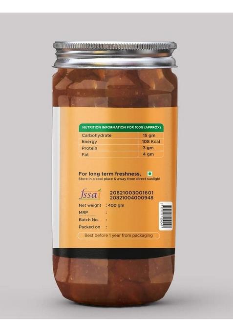 Achari Pickles Banarasi Sweet Mango Chutney Galka With Jeera 400G Khatta Meetha Without Oil Jam Mother’S Recipe | Organic North Indian Pickle| Traditional Home Made Achaar