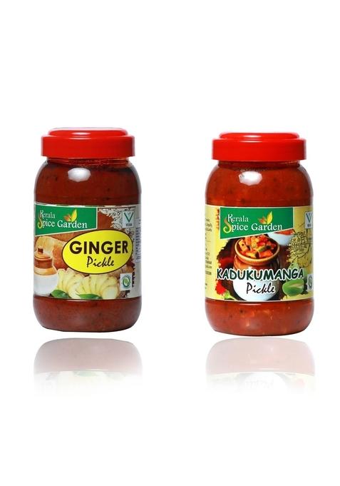 Kerala Spice Garden Ginger Kadukumanga Pickle |100 Natural | Style Combo 500G Mango 2 X 500 G