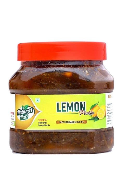 Natural Hub Presents Khatta Meetha Lemon Pickle Mother Made Recipe With 100 Ingredients No Added Flavors| 500Gms|