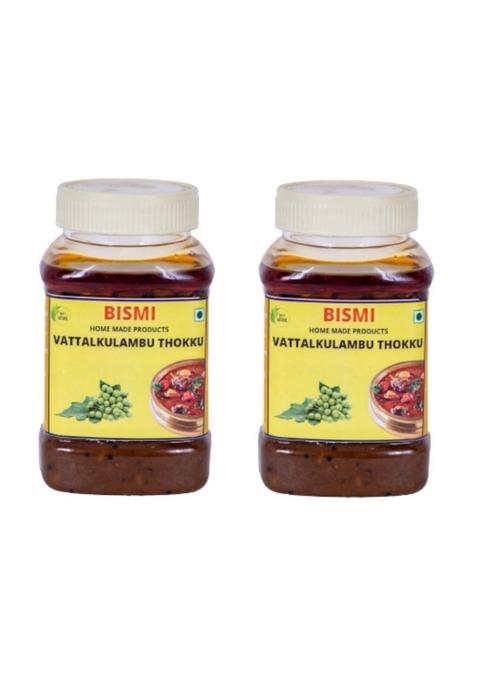 Bismi Homemade Vathakozhambu Thokku 300Gm Combo Pack Each 300 Gm Vathal Kuzhambu Mix Instant Rice Tamil Nadu Special 100 Natural