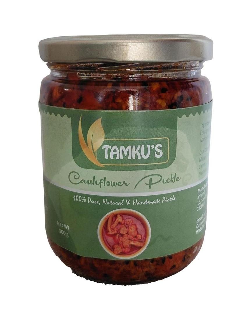 Tamku'S Rajasthani Cauliflower Pickles 500Gm Traditional Mewadi Achaar With Premium Spices Fresh And Flavorful Homemade Taste