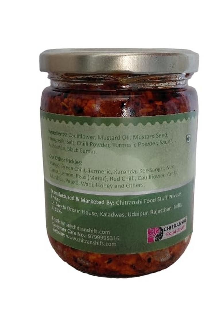 Tamku'S Rajasthani Cauliflower Pickles 500Gm Traditional Mewadi Achaar With Premium Spices Fresh And Flavorful Homemade Taste