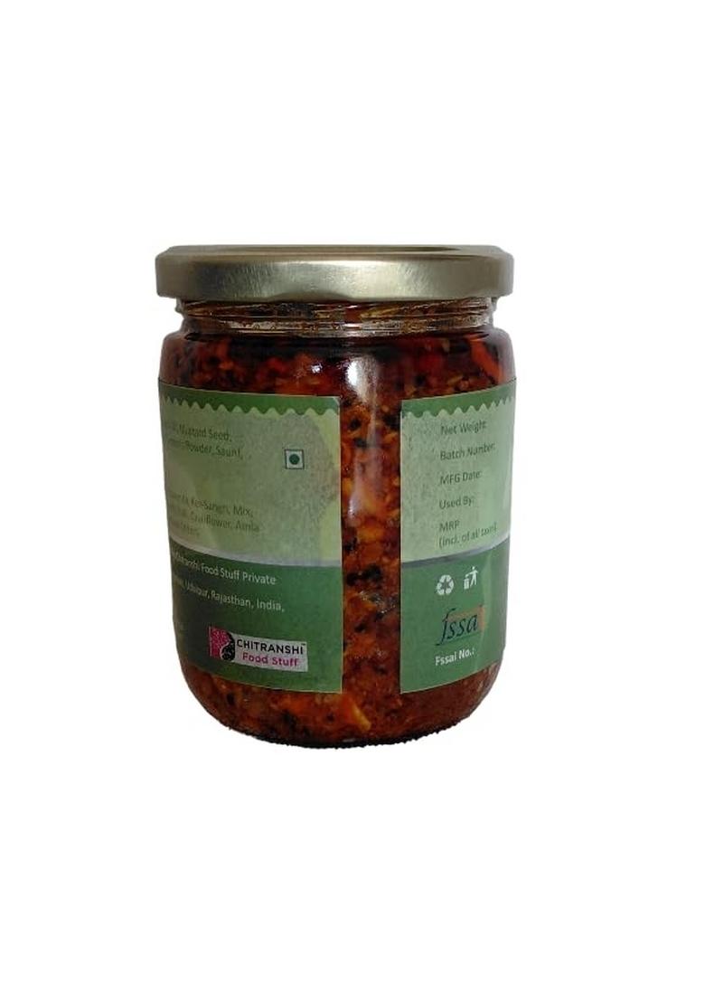 Tamku'S Rajasthani Cauliflower Pickles 500Gm Traditional Mewadi Achaar With Premium Spices Fresh And Flavorful Homemade Taste