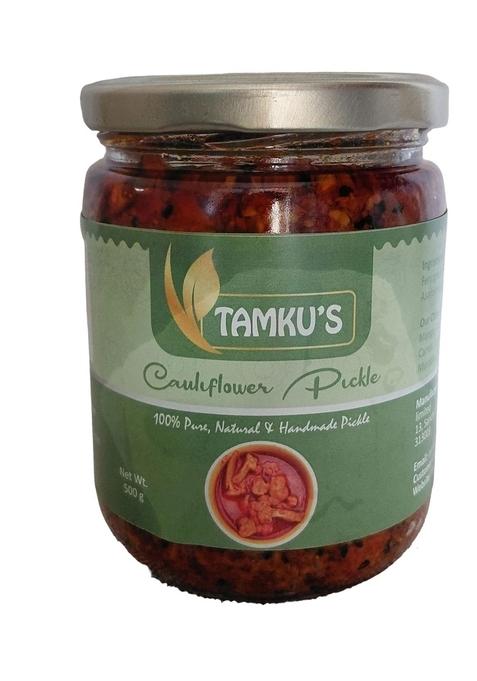 Tamku'S Rajasthani Cauliflower Pickles 500Gm Traditional Mewadi Achaar With Premium Spices Fresh And Flavorful Homemade Taste