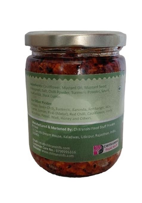 Tamku'S Rajasthani Cauliflower Pickles 500Gm Traditional Mewadi Achaar With Premium Spices Fresh And Flavorful Homemade Taste