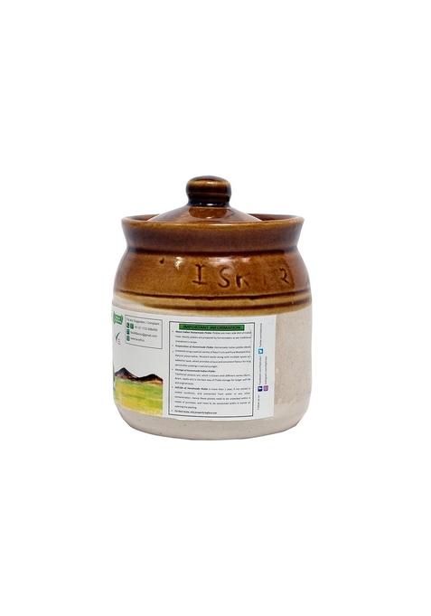 Favor8 Favor 8 Lemon Pickle Traditional Nimbu Ka Achaar Homemade Banarasi Recipe Masaledar Made By Khachi Ghani Mustard Oil Ceramic Jar 400Ml Pack Of 2X350G