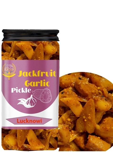 Kababi Lucknowi Kathal Lehsun Ka Achar I Homemade Tasty Pickle 400 Gm Jackfruit Garlic Taste Bhi Health Organic