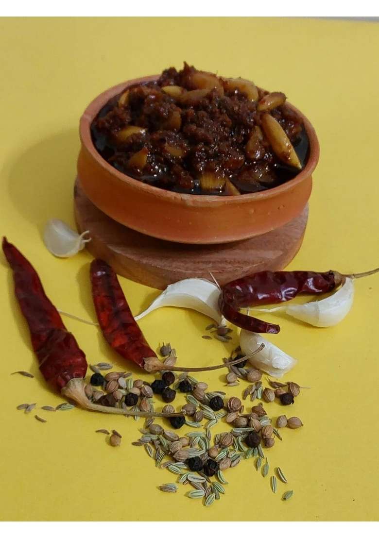 Achari अंदाज़ अंदाज़ Garlic Pickle 250Gm - Indya