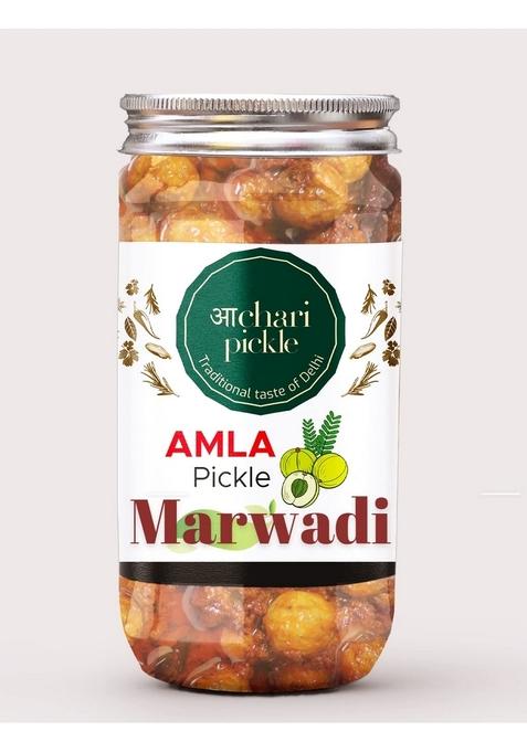 Achari Pickles Marwadi Amla Pickle Homemade Fresh Gooseberry Ka Aachar 400G Mother’S Recipe | Organic North Indian Healthy Traditional Home Made Achaar