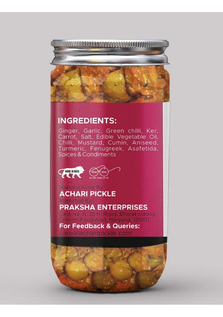 Achari Pickles Lucknawi Mix Vegetable Pickle Homemade Aachar 400G Mother’S Recipe | Organic North Indian Healthy Traditional Home Made Achaar