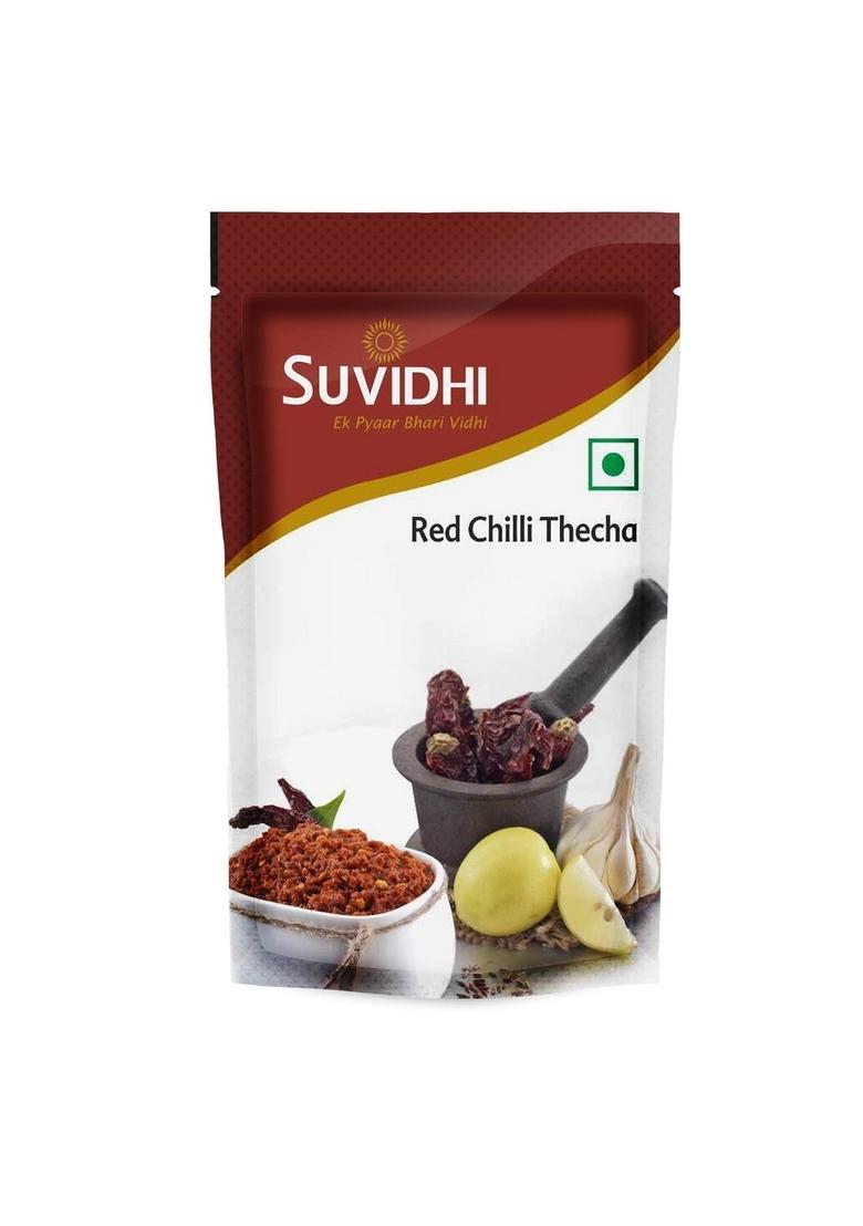 Suvidhi Karonda Pickle Red Chilli Thecha Green Thech No Garlic 100Gm Each Pack Of 12 4