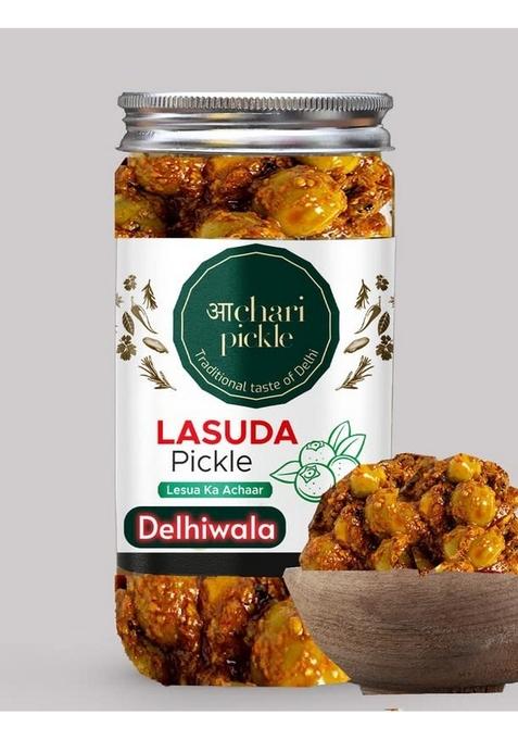 Achari Pickles Delhiwala Home Made Lasode Lesua Gunda Pickle Achar 400Gm Rajasthani Lasoda Fruit Ka Achaar Mother’S Recipe | Organic North Indian Traditional