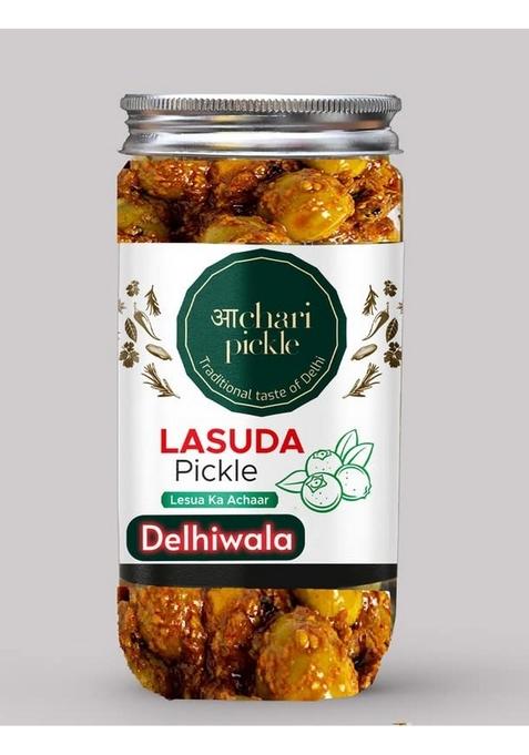 Achari Pickles Delhiwala Home Made Lasode Lesua Gunda Pickle Achar 400Gm Rajasthani Lasoda Fruit Ka Achaar Mother’S Recipe | Organic North Indian Traditional