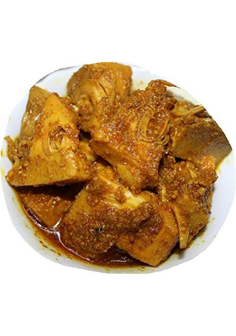 Favor8 Jackfruit Pickle Traditional Kathal Ka Achaar Homemade Banarasi Recipe Masaledar Made By Khachi Ghani Mustard Oil Ceramic Jar 400Ml Pack Of 2X350G