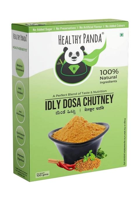 Healthy Panda Idly Dosa Chutney Powder Idli Chutni Podi Chatni Kharam Methi Metkut 200 G 100 X Pack Of 2