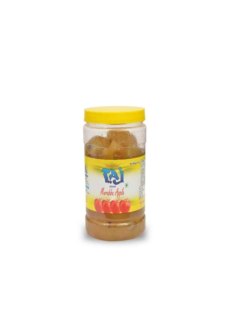 Kanshi Sohan Taj Brand Apple Murabba 1Kg | Naturally Preserved Traditional Indian Sweet Treat In Pet Jar - Indya