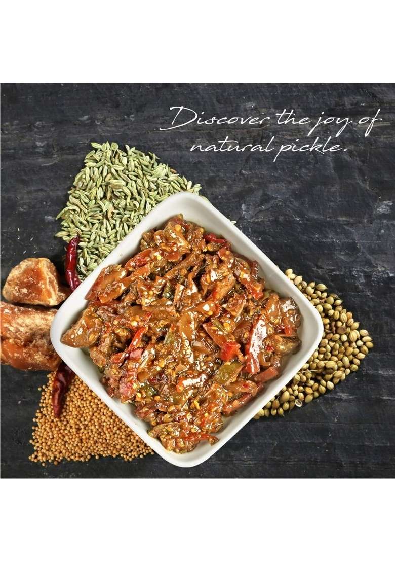 Langha Valley Combo Of Homemade Mixed Vegetable Pickle Sweet Sour Made With Cold Pressed Organic Mustard Oil Sun Dried And Matured Pack 2 400G Each - Indya