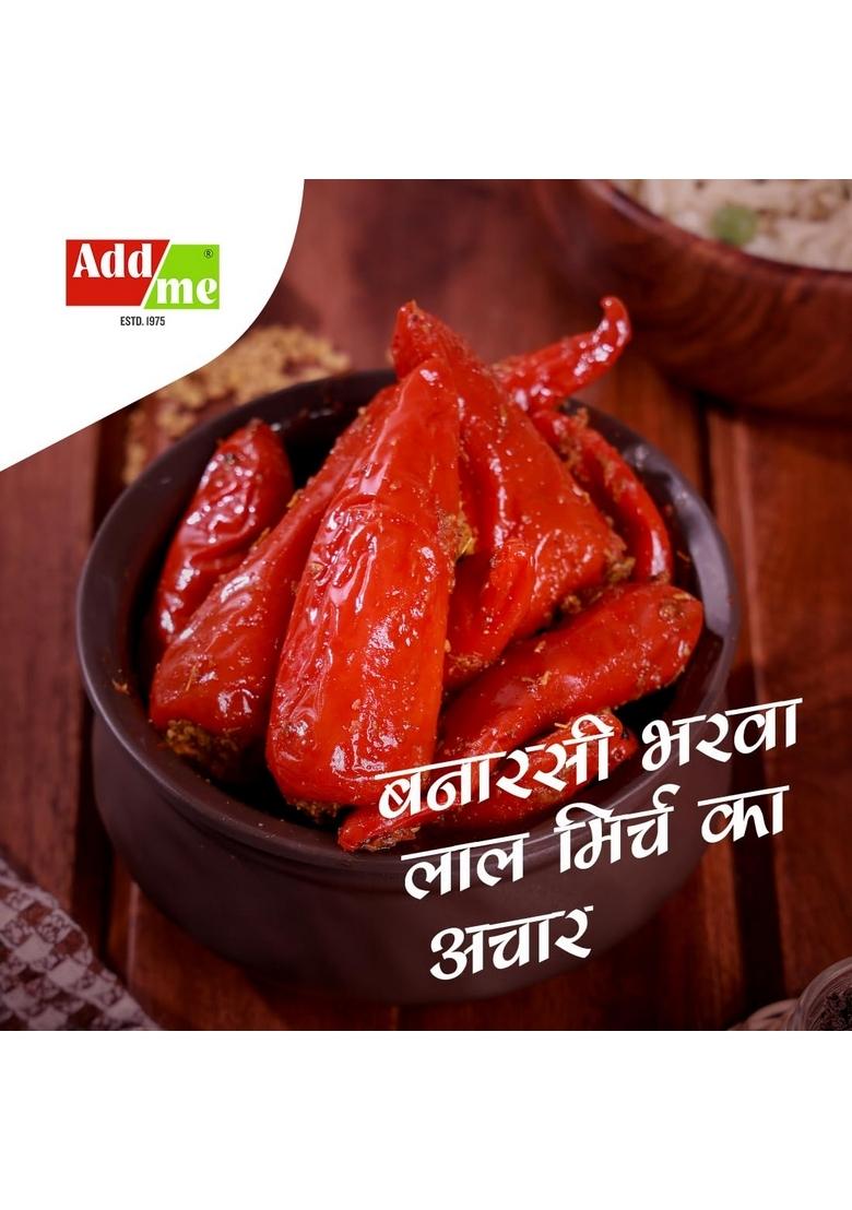 Add Me Chunda Sweet Mango Chutney With Jeera 200Gm Chundo Red Stuffed Chilli Pickle Homemade Lal Mirch Mirchi Ka Bharwa Achar Pickles In Mustard Oil Combo Gift Pack Glass Jar