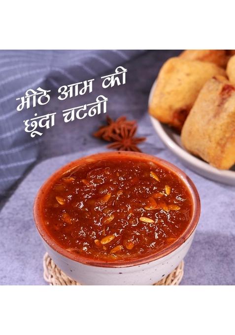 Add Me Chunda Sweet Mango Chutney With Jeera 200Gm Chundo Red Stuffed Chilli Pickle Homemade Lal Mirch Mirchi Ka Bharwa Achar Pickles In Mustard Oil Combo Gift Pack Glass Jar