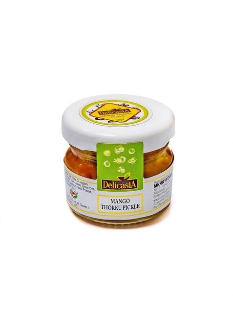 Delicasia Sr'S Mango Thokku Pickle 25 Gm Pack Of 72 Glass Jar Institutional Portion Indian Flavor No Artificial Color And Flavors Gluten Free 77 Years Trust