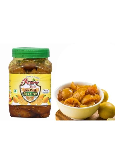 Natural Taste Punjabi Homemade Organic Lime Pickle Nimboo Ka Achar 800 Grams