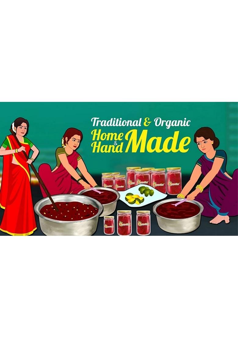 Seasonalkart Seasonal Kart Homemade Red Athana Mirchi Achar 400 Gms |Rajasthani Special Mirch Pickles Pack Of 1 X 400Gm