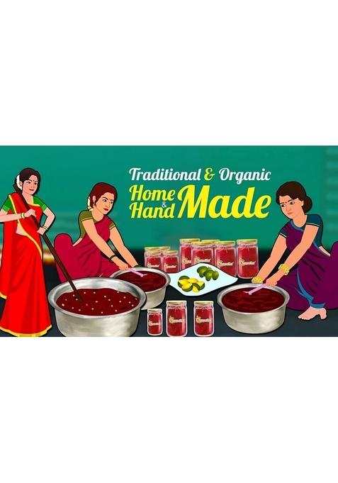 Seasonalkart Seasonal Kart Homemade Red Athana Mirchi Achar 400 Gms |Rajasthani Special Mirch Pickles Pack Of 1 X 400Gm