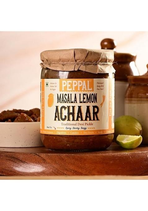 Peppal Masala Lemon Pickle Authentic Flavor 300Gm 2 X 300 G