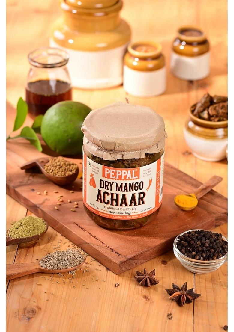 Peppal Dry Mango Achaar Authentic Homemade Flavor 300 Gm Pickle 2 X G