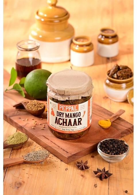 Peppal Dry Mango Achaar Authentic Homemade Flavor 300 Gm Pickle 2 X G