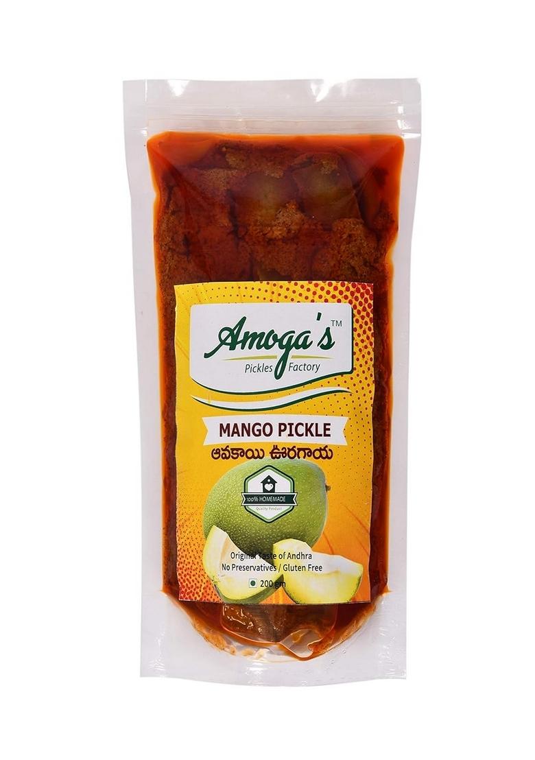 Amoga'S Pickles Factory Tomato Pickle Tamaatar Ka Achaar And Mango Aam Andhra Style Authentic 100 Homemade 400 Gm Pack Of 2 200 Each