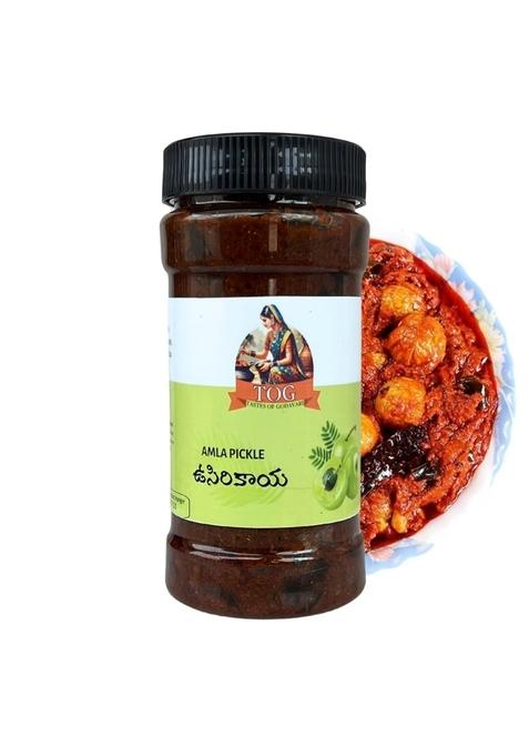 Tastes Of Godavari Tog Amla Achar Awle Ka Achaar 200G|Homemade Indian Gooseberry Pickle |Preservative Free|Traditional Home Made Awla | Usirikaya Pachadi