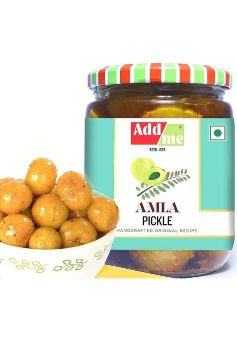 Add Me Amla Pickle 500Gm Homemade Amle Ka Achar 500G Immunity Booster Red Stuffed Chilli Lal Mirch Pickles Glass Jar