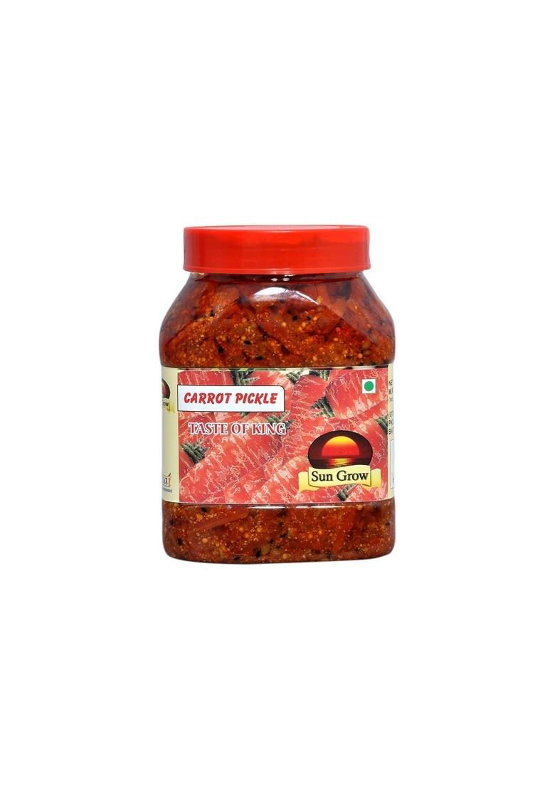Sun Grow Food Punjabi Pickle Home Made Natural Carrot Pickles 1Kg ||Traditional Flavor Tasty Spicy ||
